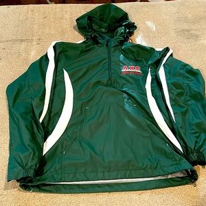Alpha Chi Omega AXO Green Wind Breaker